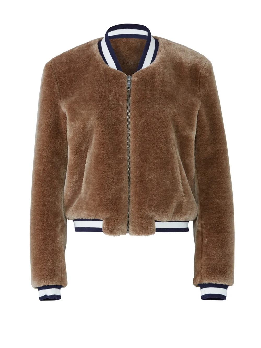 JOIE Arleigh Faux Fur Bomber Jacket Size XS